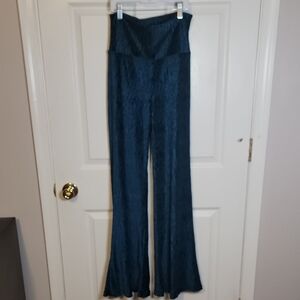 Earthbound S Teal Wide Leg Pants